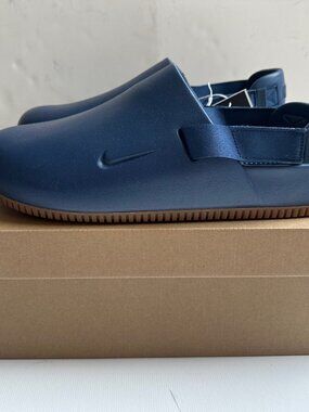 Nike Calm Mules - Navy/Gum (FD5130-400) - Size 15 (NIB)